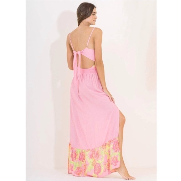 NWT Maaji Chintz Lisse Long Floral Dress Size Medium - Picture 3 of 6